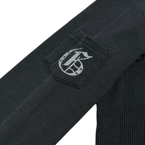 Guess Y2K Grunge Thermal Crop Style Hooded Sweatshirt - Picture 3 of 4